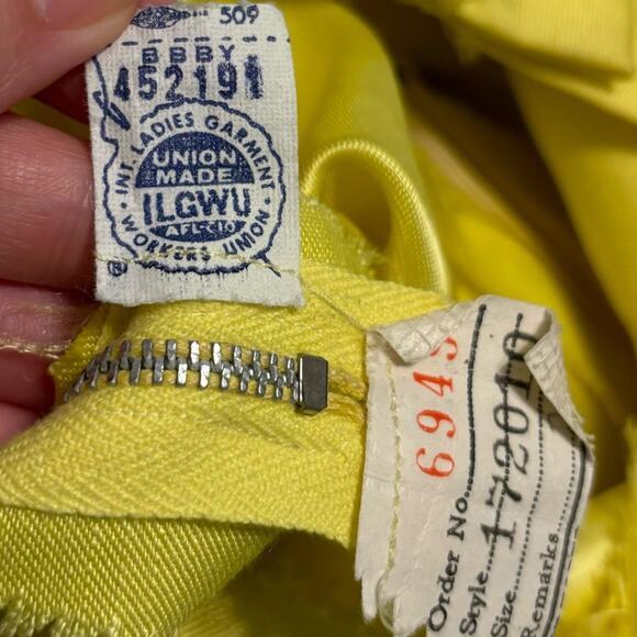 Vintage Yellow Sleeveless Maxi Bow Dress - Picture 8 of 8